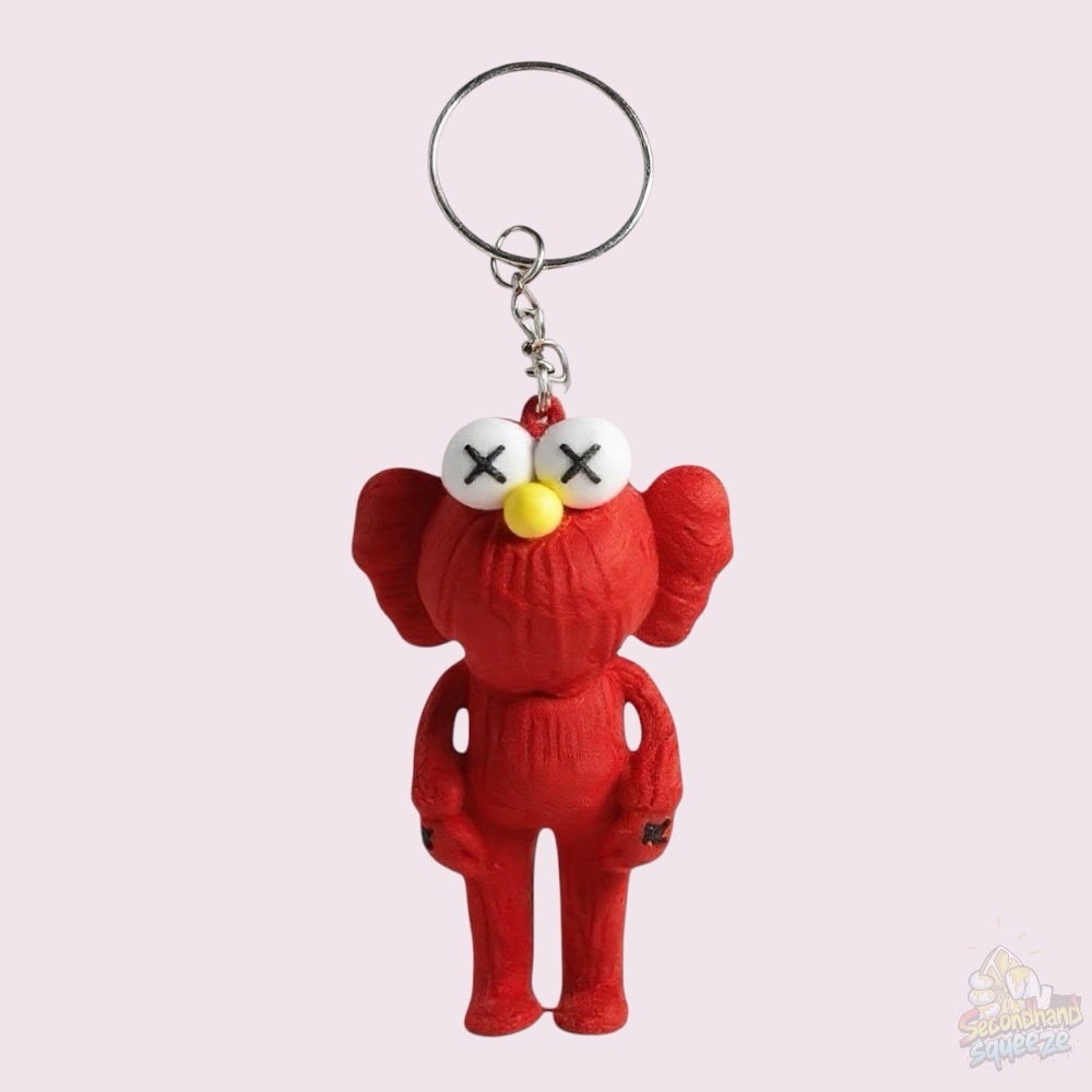 KAWS Style Companion Keychain – 3” Silicone Figurine​